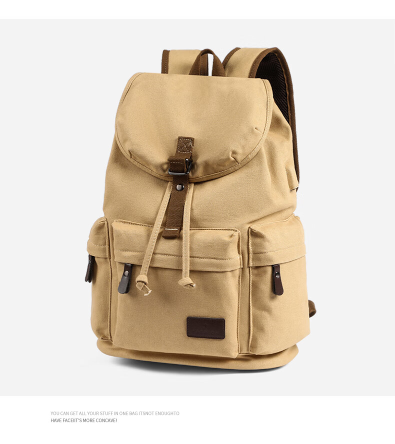 Viney Canvas Backpack for Men And Women, Travel Bag, School Bag, Large Capacity Laptop Bag for College Students, High School And Middle School Students, Hiking Bag, Luggage Bag, Fashionable Casual Business Trip Outdoor Travel Backpack 2