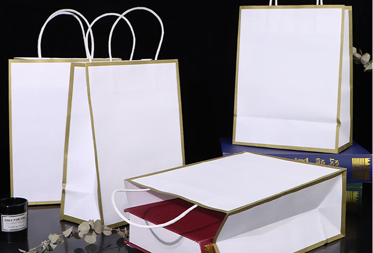 Jidukongjian Gift Packaging Bag, Thickened Handheld Packaging Paper Bag, Birthday Gift, Wedding Graduation Season Favor Bag, Kraft Paper Bag 2