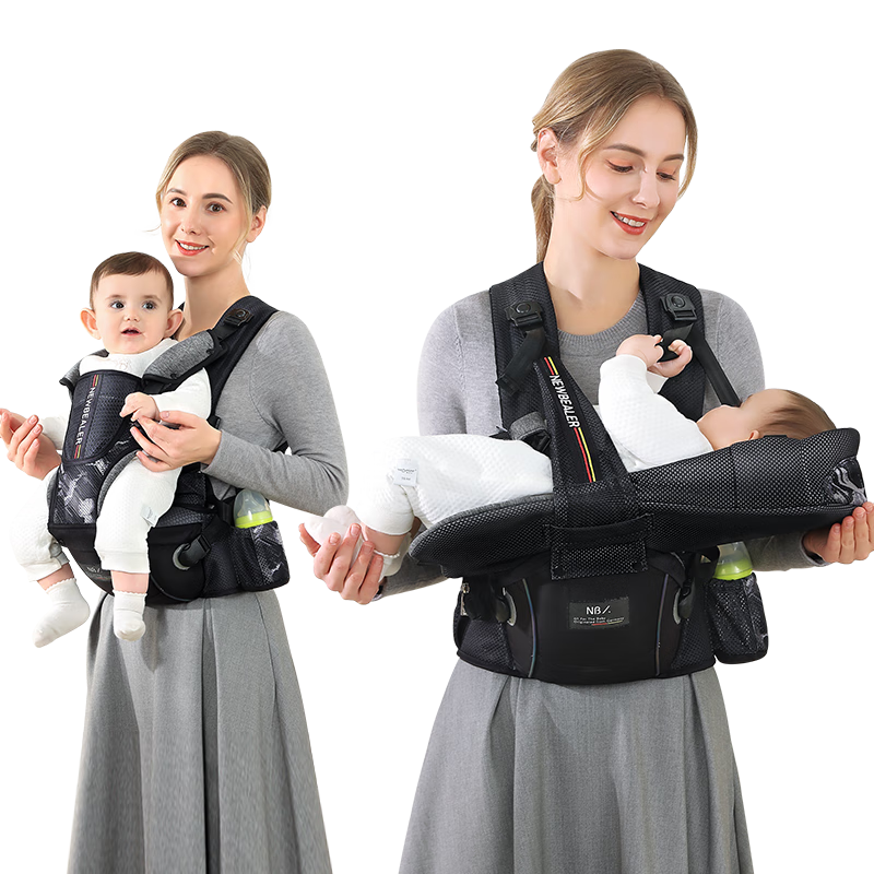 Naturaipro Newborn Baby Carrier Waist Stool, 0-36 Months, Carrying Outdoors, Baby-Holding Essential, Front-Facing Support for Young Infants