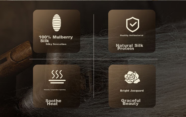 FUANNA Silk Comforter, 100% Double Mulberry Silk Duvet, Winter Thickened Quilt, Double Bed Comforter, 7.4 Jin (3.65 Kg), 203*229cm 2
