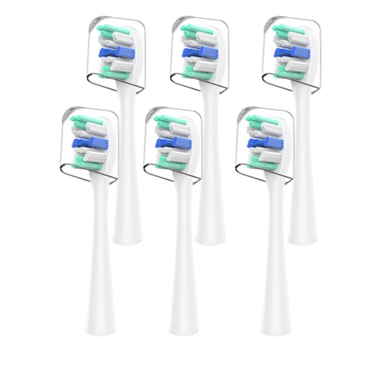 Dong Nai Lun Compatible with Usmile Electric Toothbrush Heads for Y30, Y30PRO, Y20, Y10, P10, P20PROX, T10, P1, P3 Replacement Universal Professional White, Pack of 6
