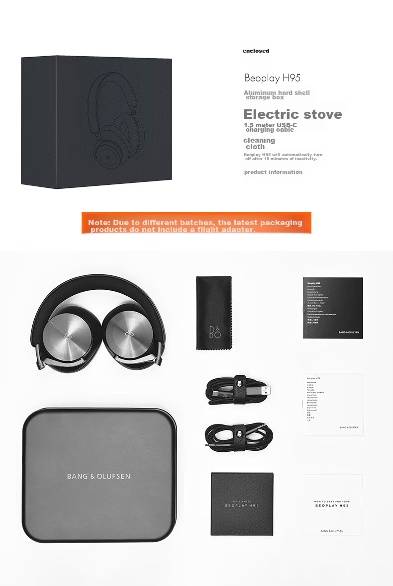 B&O Beoplay H95 Wireless Bluetooth Headphones, Over-Ear Active Noise Cancelling Earphones, B&O Gaming Headset, Gold Color, Mid-Autumn Festival Gift [Gong Jun Endorsed] 14
