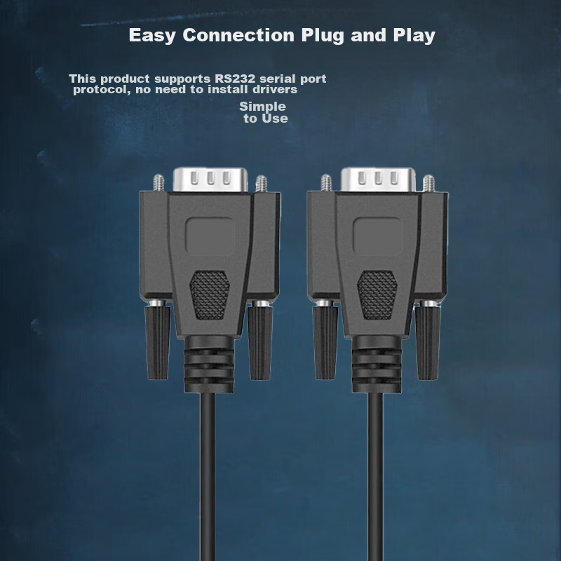 KSRGB DB9 Direct Serial Cable COM Port RS233 Control Cable Extension Cord Suitable for Central Control Equipment CNC Machine Tool Barcode Printer 3 Meters (Male to Female) KS-D 2