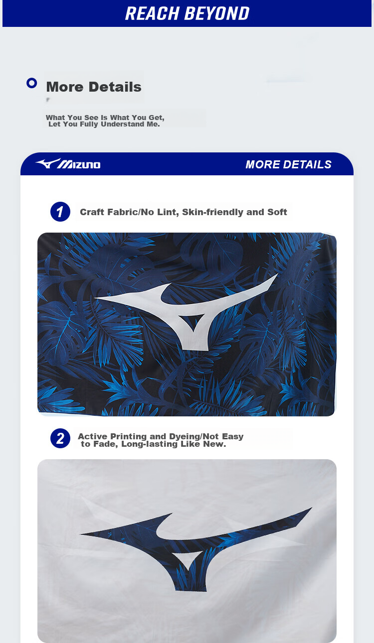 MIZUNO Bath Towel for Women, Quick-Drying Wrap Towel for Men, Beach Vacation Sand Towel, Portable Fitness Absorbent Towel Y3001 Black 11