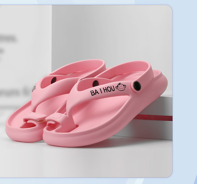 BAIHOU White Monkey Corrective Big Toe Sandals, Bunion Correction Functional Split-Toe Slippers, G-01 Pink, Size 35-36 9