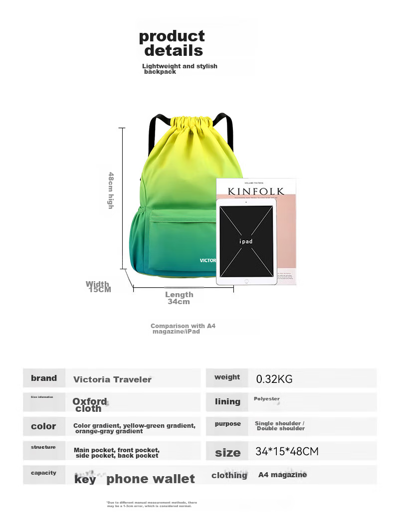 SCOGOLF Fitness Bag for Men And Women, Outdoor Swimming Sports Bag, Drawstring Soccer Bag, Large Storage Pouch, Backpack, Basketball Backpack 14