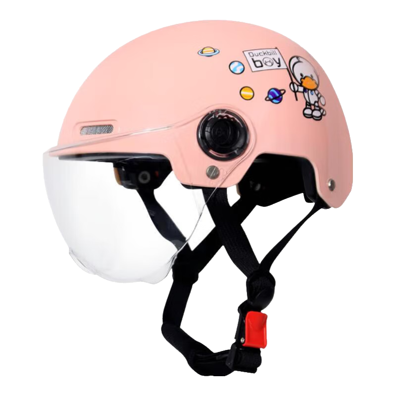 Geshu Electric Vehicle Children's Helmet 3C Certified Safety Helmet for Ages 3-12 All-Season Motorcycle Kids Riding Cap