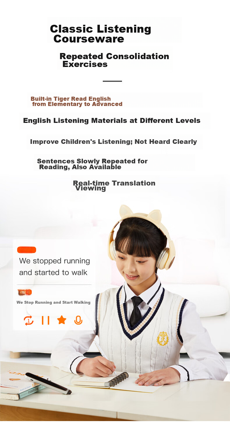 JoneR Vocabulary Pen, Scanning Learning Translation Pen, Electronic Dictionary Learning Machine, Voice Translation Machine for Middle And Elementary School Students, Word Reading Pen, English-Chinese Dictionary Scanning Pen, Smart Recording Pe 5