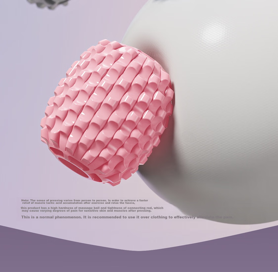 Keep 8 Detachable Circular Massage Roller for Thighs And Calf, Leg Slimming Device, Muscle Relaxation Foam Roller, Cherry Blossom Pink 29