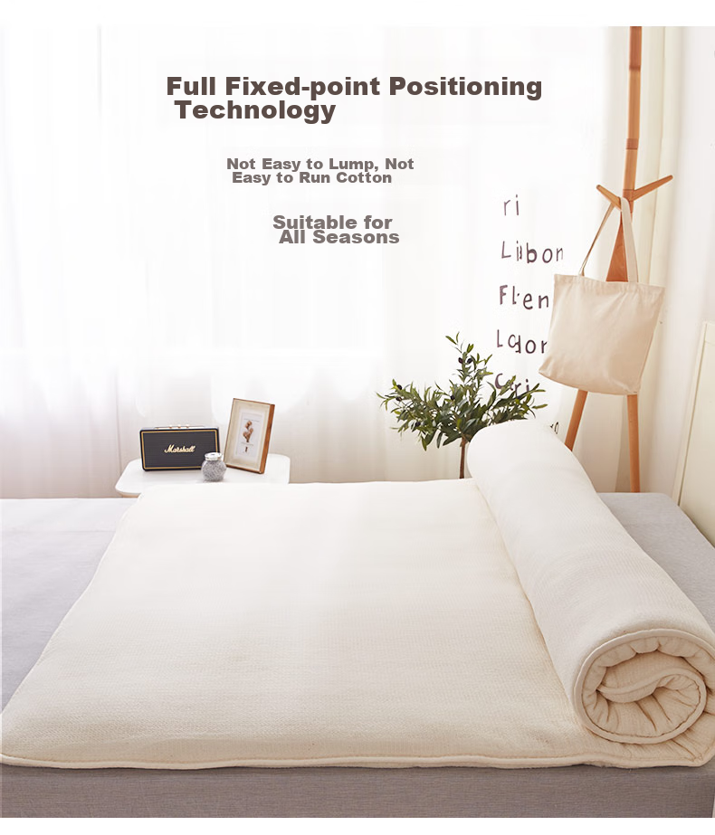BEYOND Home Textiles, 100% Xinjiang Cotton Thickened Mattress, Double Bed Pad, All-Cotton Quilt, Sleeping Mat, Thickened Version, 1.5 Meters 6