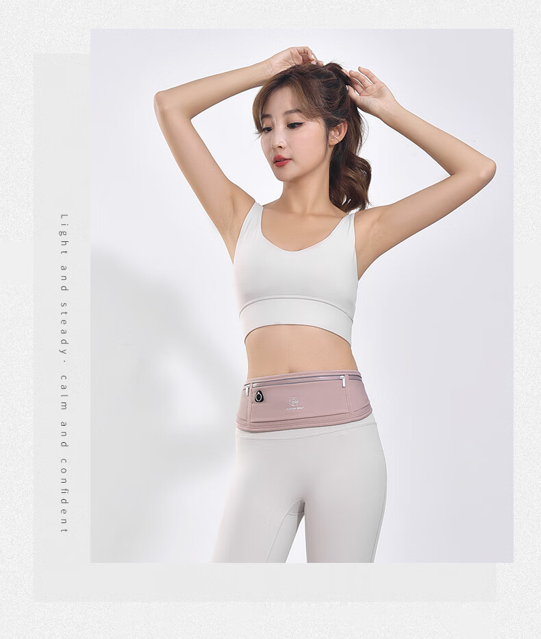 CASPIAN WOLF Sports Running Waist Pack for Men And Women, Sweat-Proof Phone Waist Bag, Marathon Gear, Fitness Invisible Waist Belt Phone Pouch 17