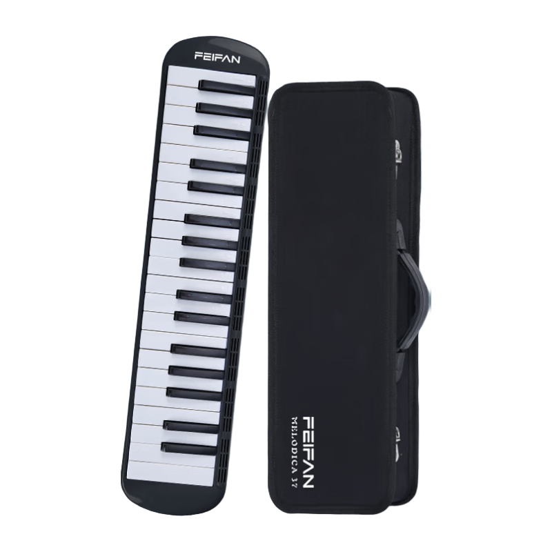 Feifan 37-Key Melodica for Students And Adults, Professional Performance Level, Black Hard Case