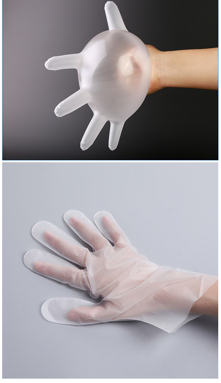 Kelinlai Korean Imported PE Gloves, Disposable, 100 Pieces, Thickened, Durable, Not Easily Puncture-Resistant, for Skin Protection, Picnics And Food Use 4