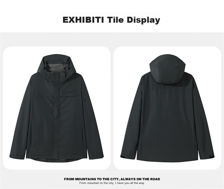 Pioneer Camp Lin Xinyue Same Style Zhuque Windbreaker Jacket for Men, Three-In Fleece Inner Layer, Outdoor Waterproof And Windproof Hiking And Mountaineering Clothing 23