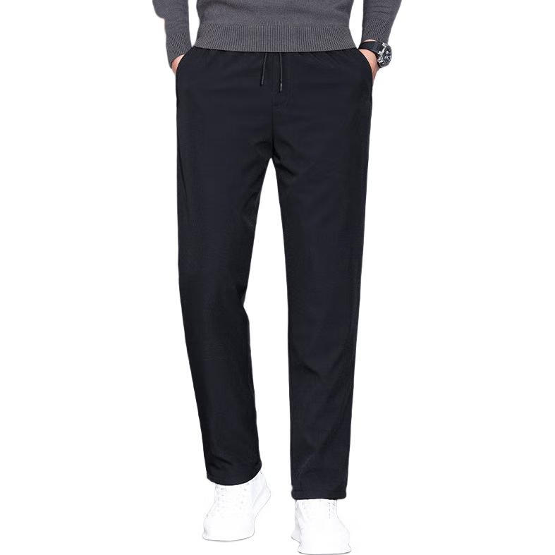 YAYA Goose down Pants for Men, Straight-Leg Thick Style, Warm, Suitable for Outdoor Wear, Autumn And Winter New Design, Versatile Casual Pants for Young And Middle-Aged, K02