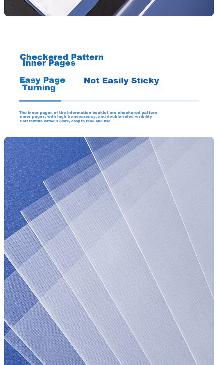 Deli 4-Piece Combination File Folder Set, 30 Pages + 40 Pages + 60 Pages * 2, Elementary School Exam Paper File Document Storage Folder, Student Office Supplies Large Capacity 27009 6