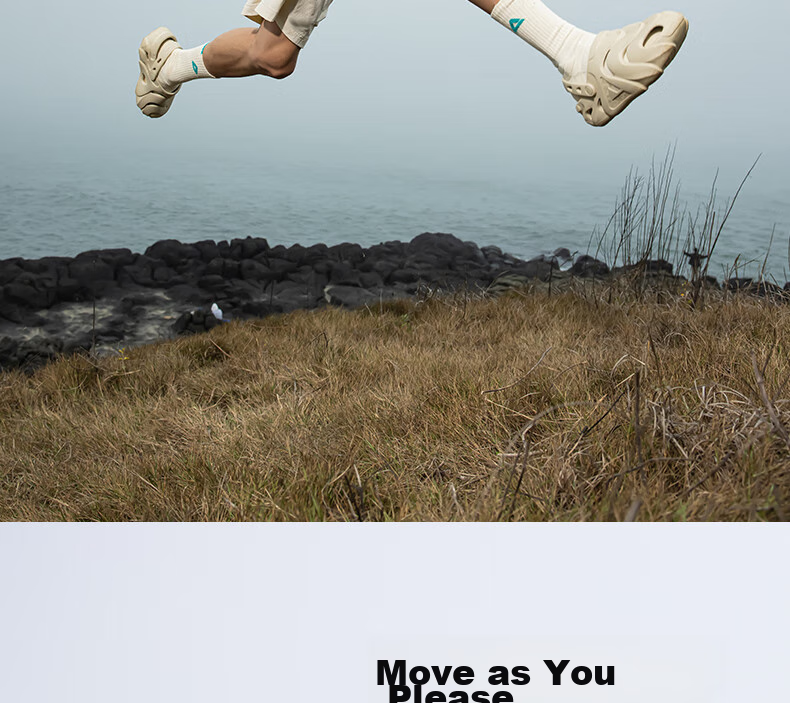 PEAK Taiji Kunpeng Slippers, Summer Thick-Soled Heightening Non-Slip Sandals, Squishy Feeling Sports Casual Beach Shoes, ET42811L 4