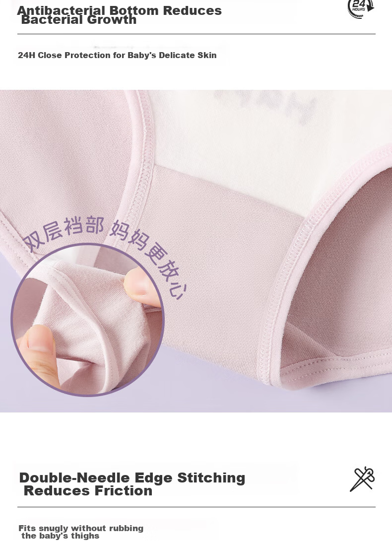 LangSha Girls' Underwear, Children's Cotton Antibacterial Triangle Panties, Cartoon Design, 95% Cotton, for Young Girls And Older Children, No Wedgie Shorts, 2XL 12