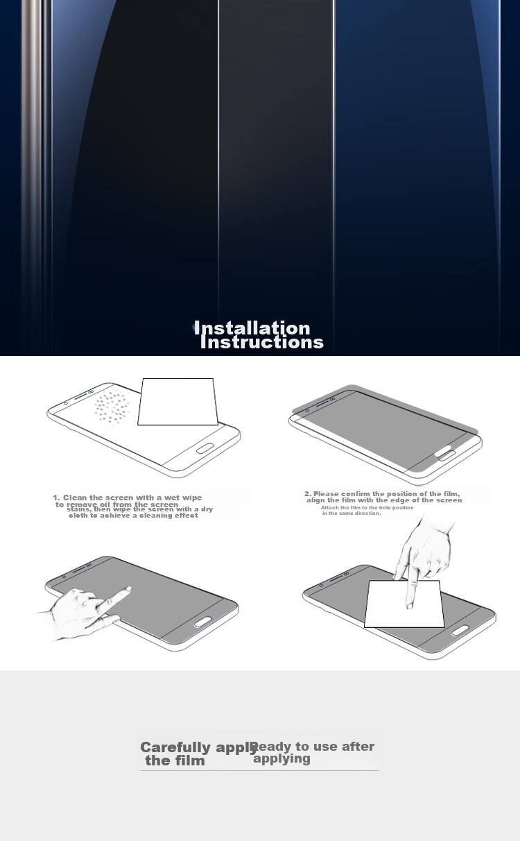 ESCASE Huawei Enjoy 20 Pro/Z Tempered Glass Screen Protector, Huawei 5G Non-Full Coverage Phone Protective Film, No White Edge, Non-Aqueous Coating, Shockproof [High Definition] 8