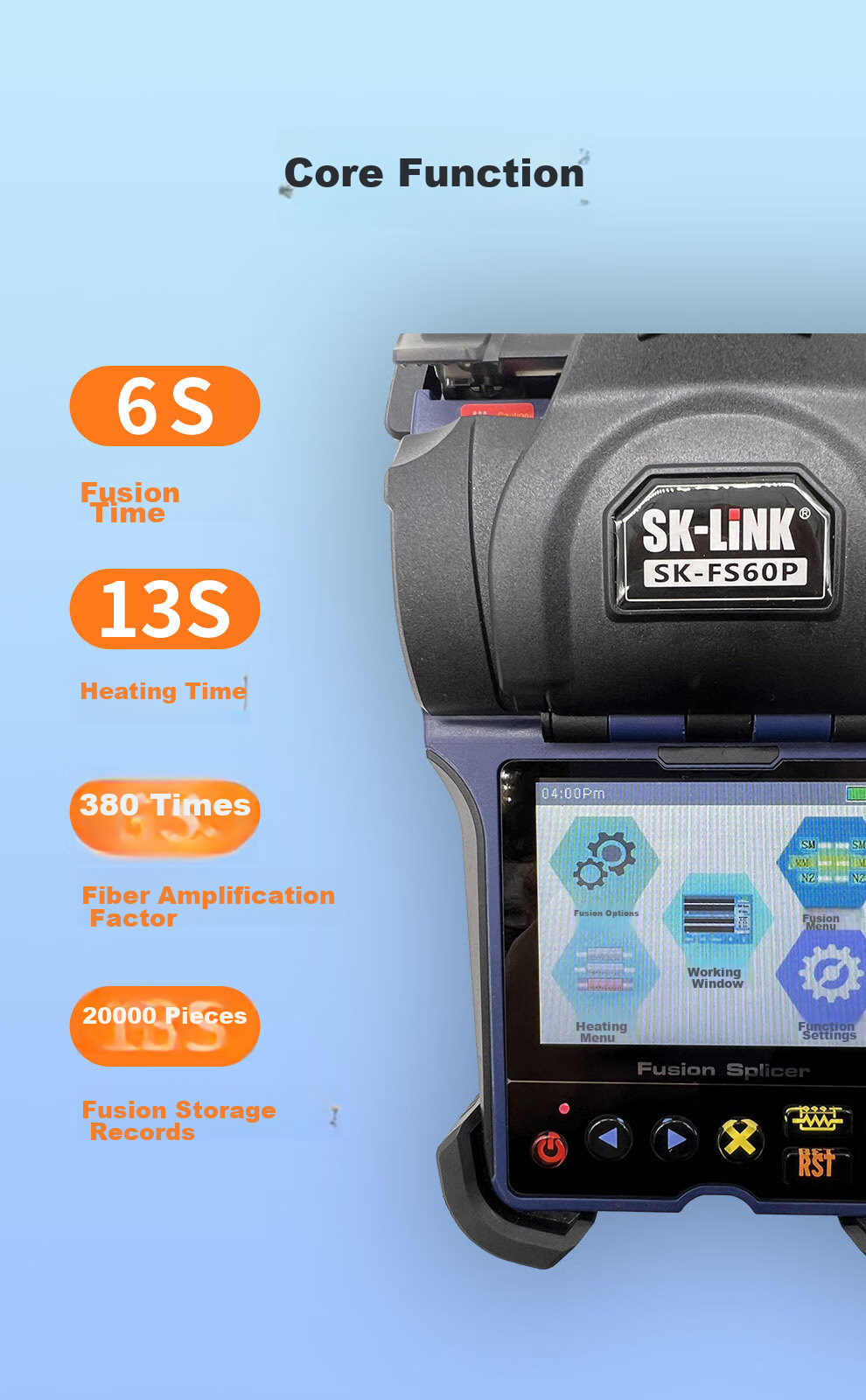 SK-LINK Optical Cable Pigtail Protection Box, Heat Shrink Tube, Protective Tube, Cable Protector, Round Fiber Optic Fusion Box, Cable Protection Sleeve, 10 Pieces 2