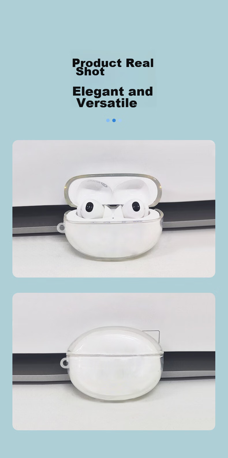 Masentek Compatible with OPPO Enco X2 Earphone Protective Case, Charging Case, Clip2/free43/Air4i/3/4/5pros/R4 New Edition TPU Accessory, Shockproof Transparent 12