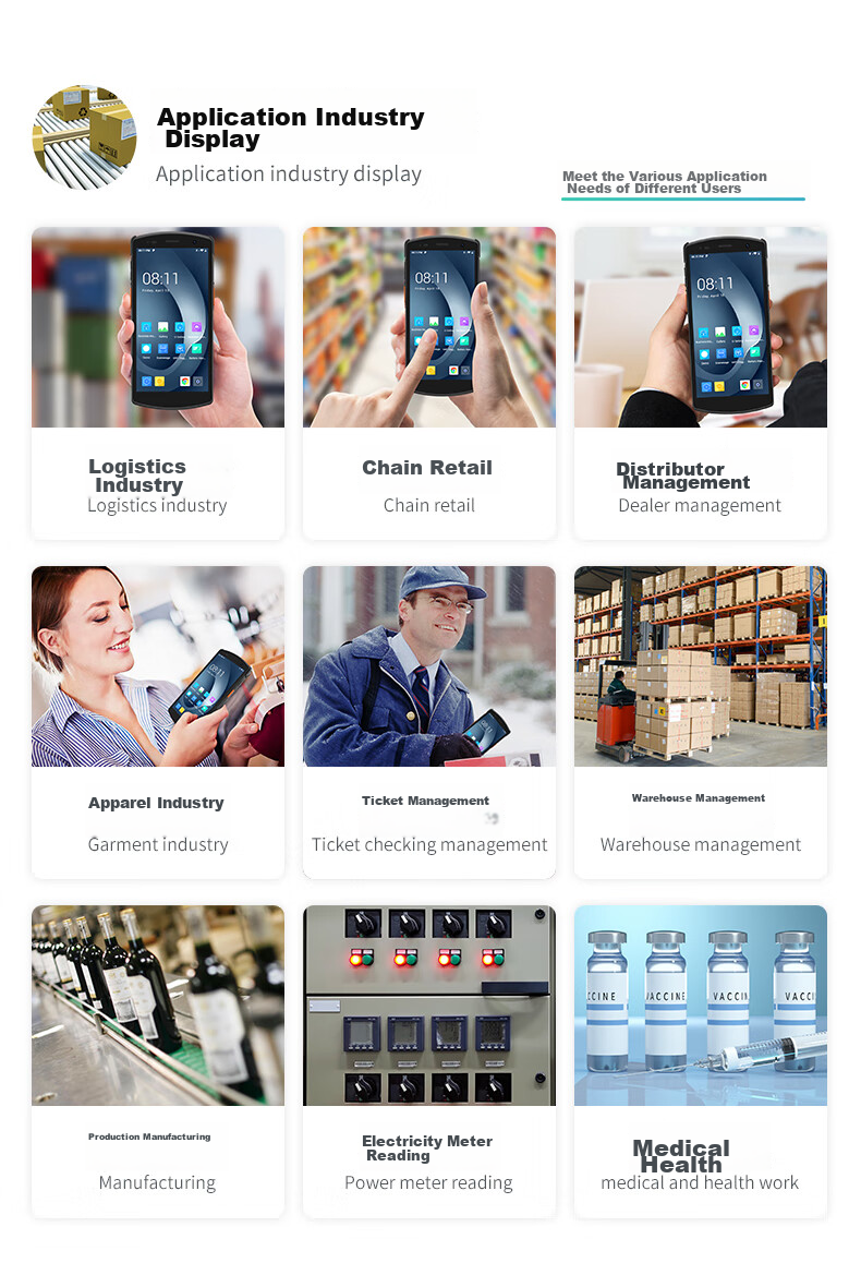 UROVO I6310 Series Handheld Data Terminal PDA Industrial Smartphone, Inventory Machine with Barcode Scanner, I6310 High-End Version (4+64GB), (WIFI+Bluetooth+4G) 14
