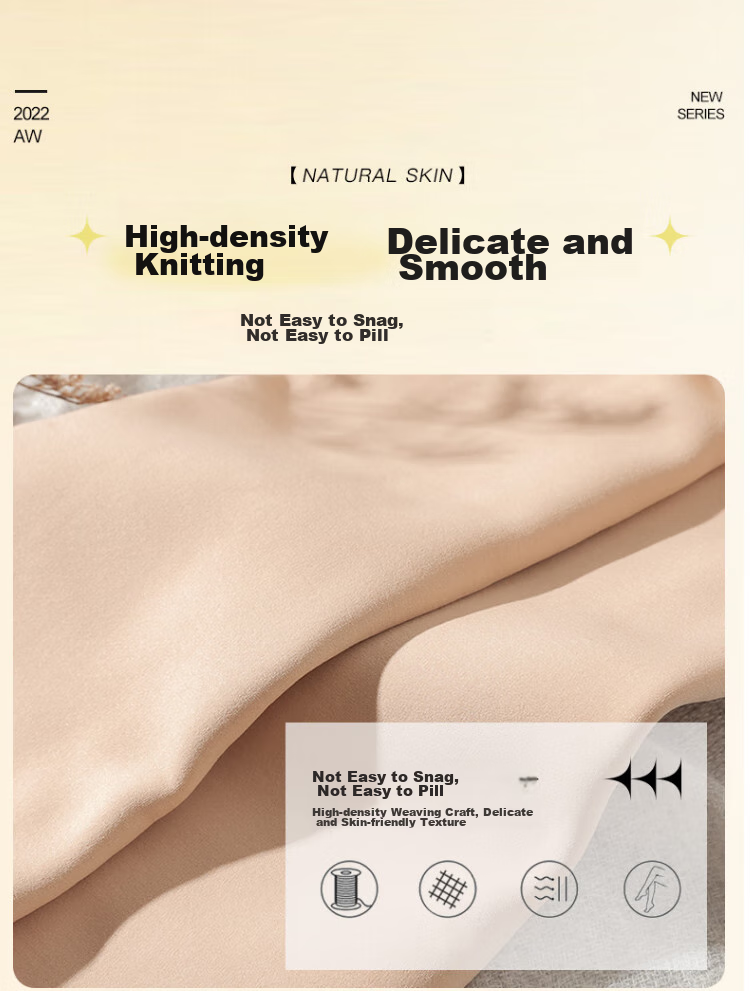LangSha Women's Leggings for Outdoor Wear, Bare-Leg Effect, Spring Autumn Winter Fleece-Lined Thick Warm Cotton Pants Socks, Two Pairs of Thick Autumn Pants 13