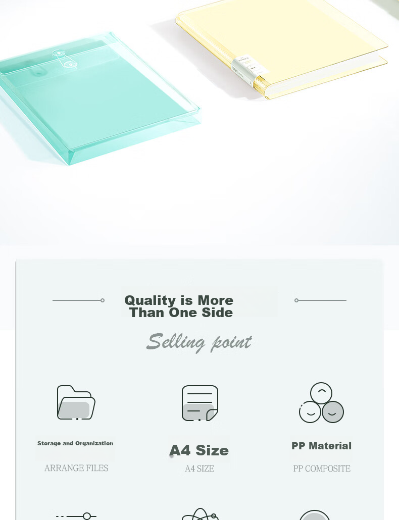 Deli A4 PP Skin-Friendly Document Folder with Sleeves for Prenatal Check-Ups, Report Storage, Certificates Collection, And Sheet Music Organizer - Random Color PQ603-30 2