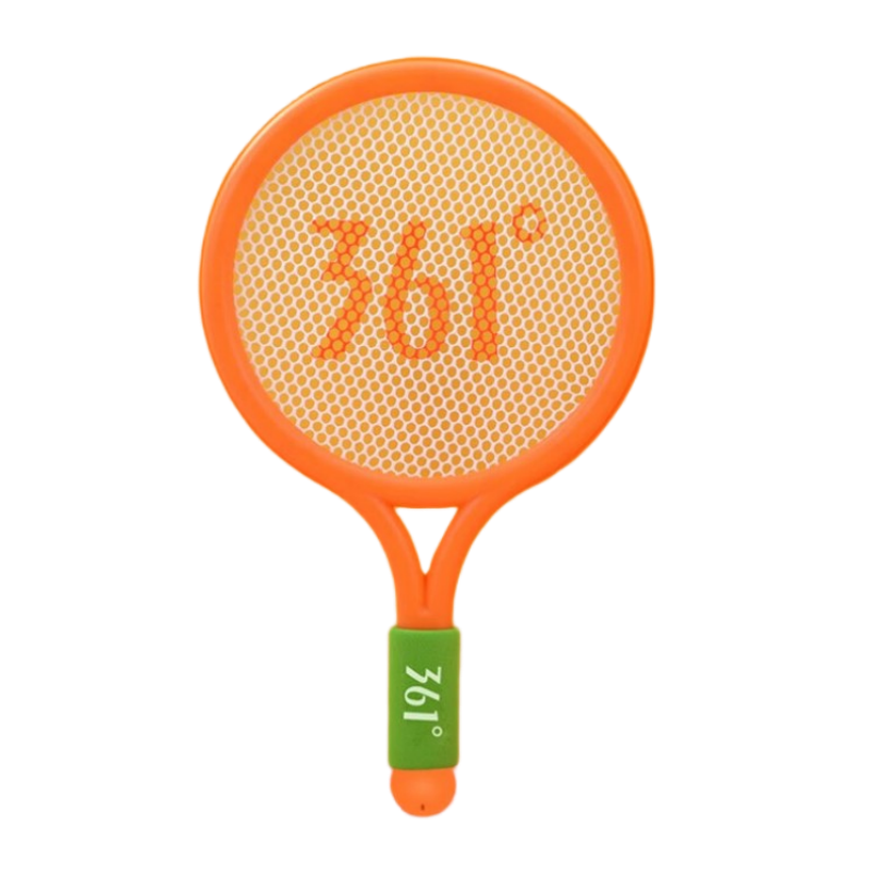 361° Children's Badminton Racket Set with Durable Large Head Racket for Ages 3-12, Toy Gift Set, Sunshine Orange