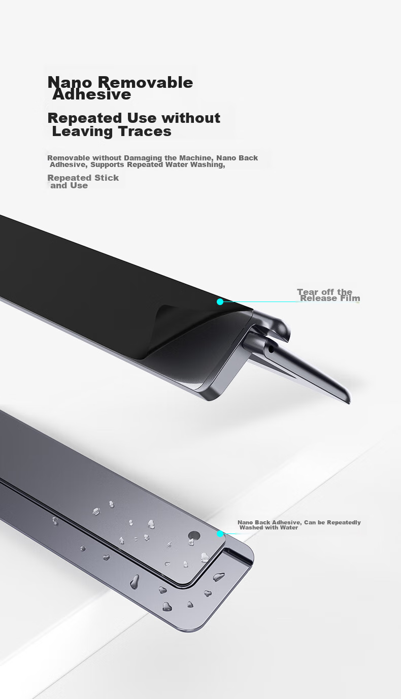 VOKAMO Invisible Portable Laptop Stand Compatible with Huawei Mate, Lenovo Computers, X Apple MacBook Pro/Air Laptops, Aluminum Alloy Computer Desk Support Riser 10