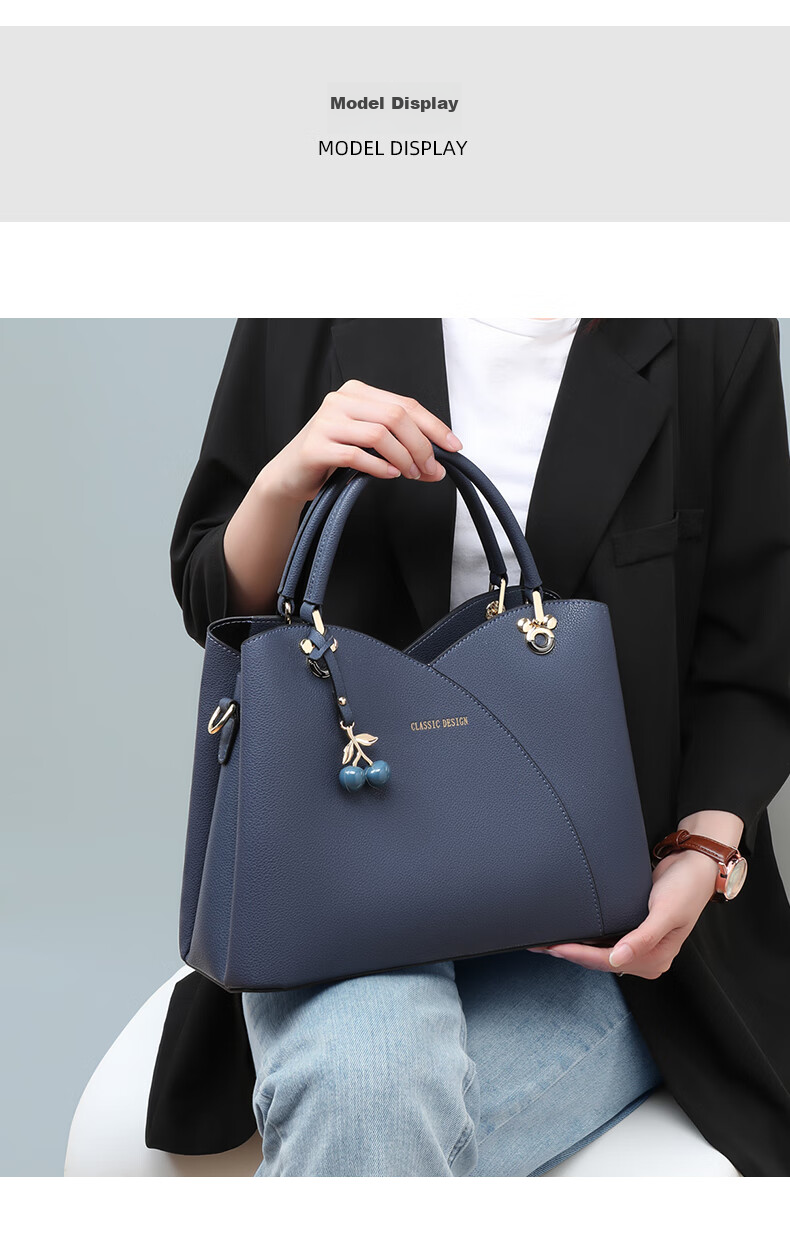 Viney Leather Handbag for Women, High-End Mom Bag, Middle-Aged Tote And Crossbody Bag, Practical Birthday And Mother's Day Gift for Mom 19