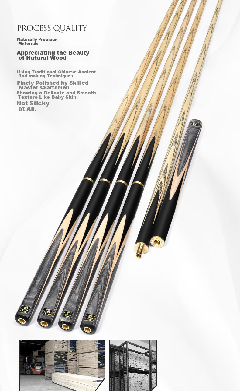 Aomi New Dream Pool Cue, Black 8 Snooker Cue Set, Black Eight Small Tip, 16 Color Ball Cue, Snooker Billiard Cue 8