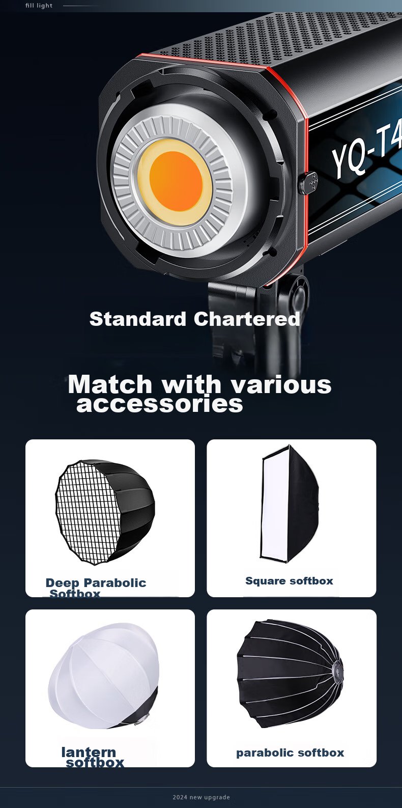 CRENOV [200W Measured Light] Live Streaming Photography LED Fill Light, Sunlight Fill Light, Soft Light Ball Lamp for Photography Studio, Photo Equipment, Camera Props, Live Streamer Beauty Kit 7