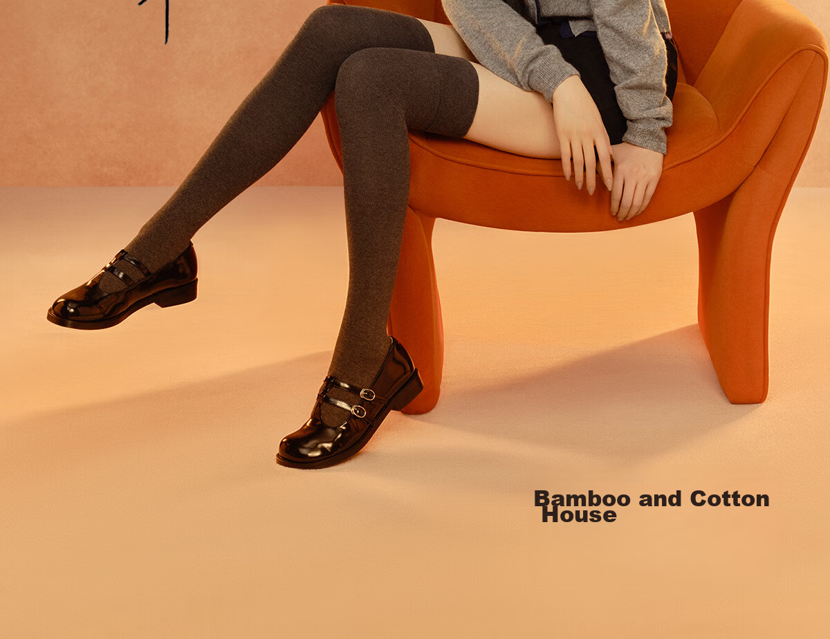 Mianzhuwu Knee-High Stockings for Women, Anti-Slip Thigh Slimming High Tube Socks for Autumn And Winter, 1 Pair 2