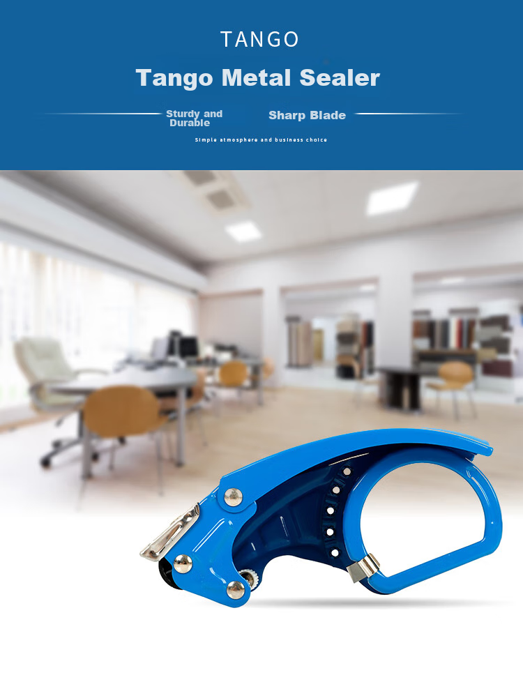 Xinlv TANGO 60mm Tape Cutter, Office Supplies, Stainless Steel Blade, Blue, Single Pack, Metal Box Sealer, Express Packaging Special, Durable, Suitable for Office Scenarios 1