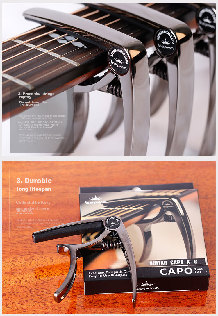 KEPMA KEPMA K6 Camaca Mianqie Guitar Tuner Clip, All-Metal Tuning Clip, Universal Clip 7