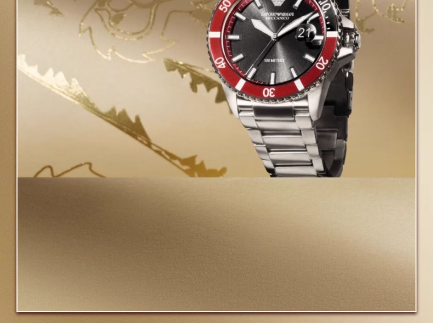 EMPORIO ARMANI Men's Water Ghost Series Watch, Cool Mechanical Watch for Birthday Gift to Boyfriend AR60074 3