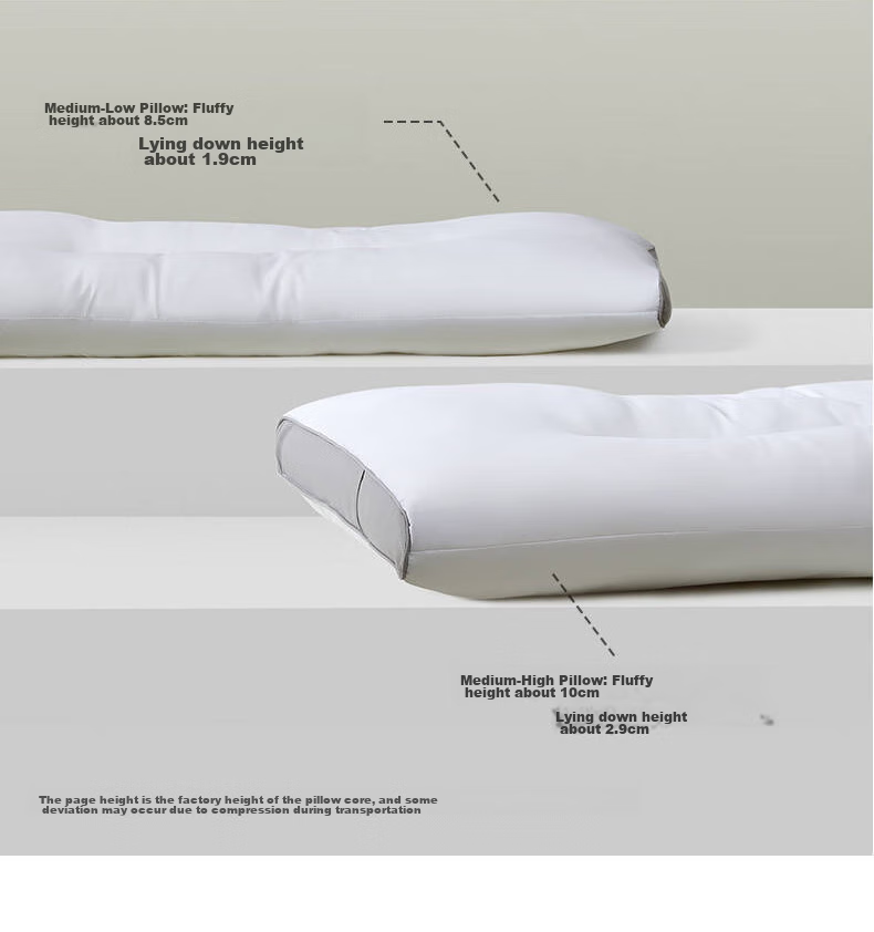 LOVO Pillow, Pillow Core with Cassia Seed Herbal Cervical Pillow, One Pair for Student Dormitory 7