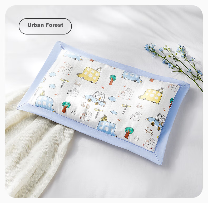 Shiyuejiejing Children's Pillow for Ages 2-4, Nap Pillow for Primary School Students, Baby Neck Support Pillow, Suitable for All Seasons, Sold by JD City Forest 13