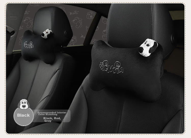 ICAROOM Car Headrest Neck Pillow, Hollow Cotton Car Cushion, Cartoon Car Bone Pillow NB-103KT 15