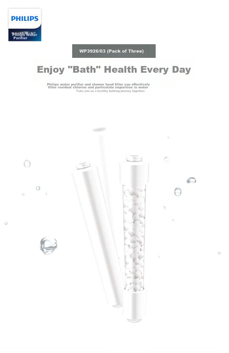 PHILIPS Household Shower Head Original Filter WP3926/03 (Compatible with Bathroom Shower Heads WP3855/WP3858/WP3859) 1