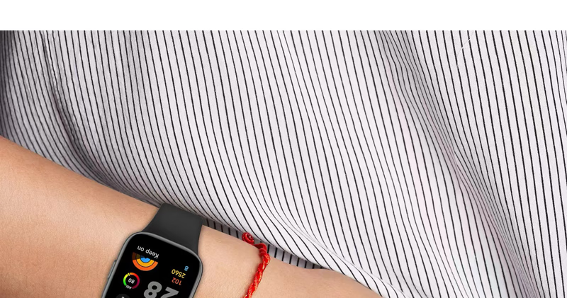 MAIKUQI Compatible with Redmi Watch 3 Watch Strap, Silicone Watchband, Smartwatch Wristband [Black] 8