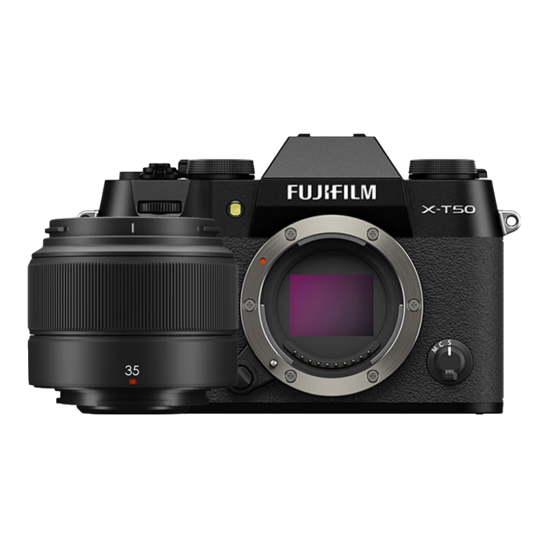 FUJIFILM X-T50/XT50 Mirrorless Camera Kit (With XC35F2 Lens), 40.2 Megapixels, 7-Stop Five-Axis Image Stabilization, 20 Film Simulation Modes, Classic Black