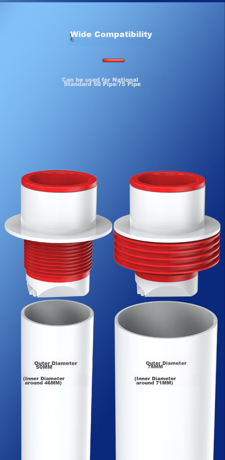 DU PONT Drain Seal, Anti-Odor Device for Drains, Kitchen Sink Drain Anti-Odor Plug, Drain Pipe Sealing Plug Q009 4