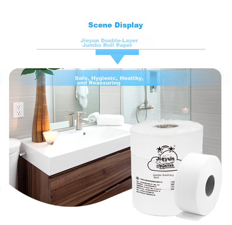 Hygienix Commercial Core Roll Toilet Paper, 2-Ply, 240 Meters * 12 Rolls, Whole Box of Toilet Paper for Shopping Malls, Hotels, And Office Use 9