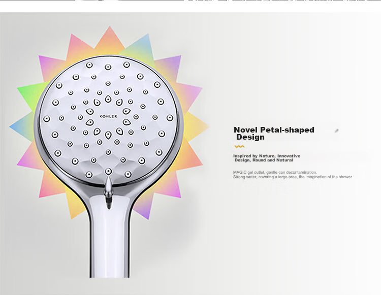 KOHLER Chenyu [Three Functions] Streamlined Handheld Shower Head with Single Spray R72421T-CP Silver 11
