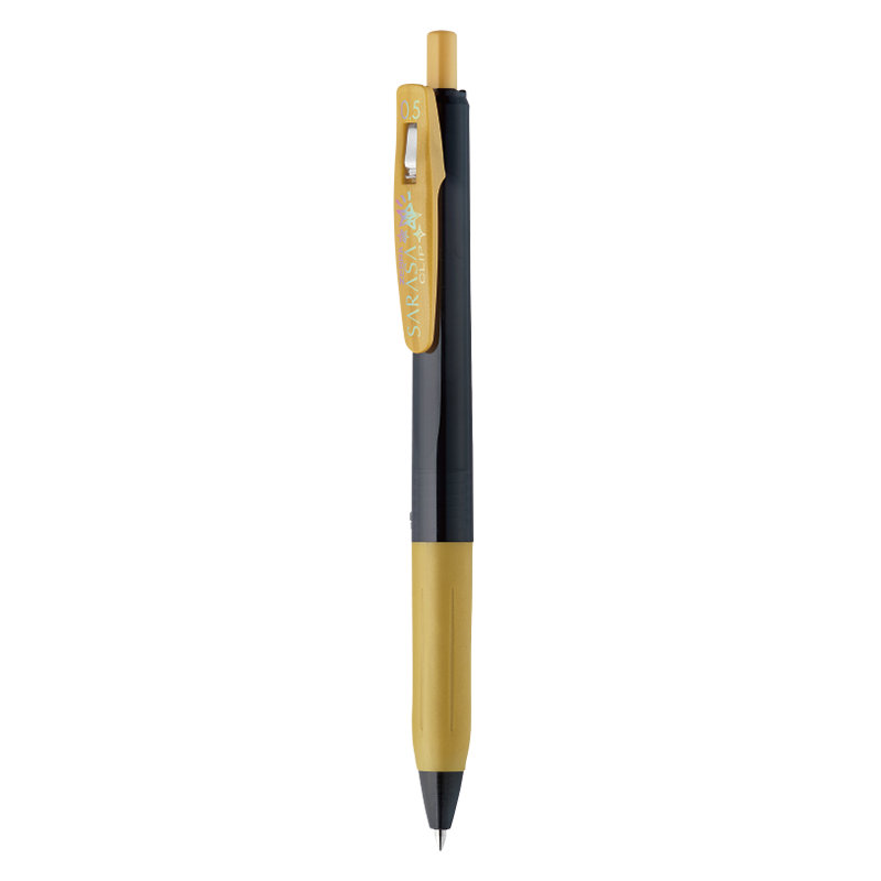 ZEBRA JJ15 Gemstone Series Gel Pen, 0.5mm Retractable Gel Pen with Bullet Tip, Signature Pen for Students' Note-Taking And Marking, JJ15-GO Gold