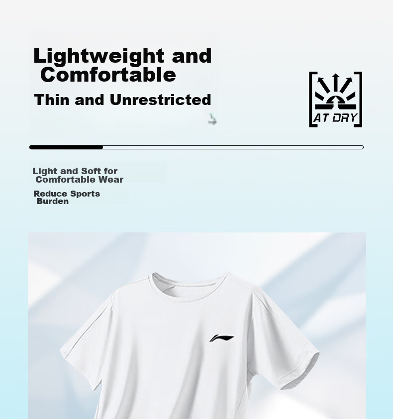 Li-Ning Vest Set, Summer Running Sports, Men's Quick-Dry Shirt, Fitness Breathable Training, Martial Arts Shorts, T-Shirt Two-Piece Set 12