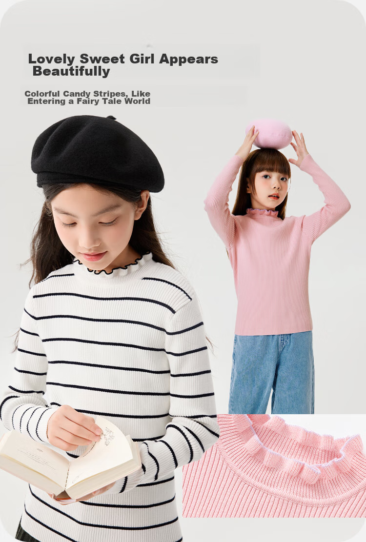 BALABALA Balaone Kids Sweater Boys 2025 Spring Autumn Knitwear Girls Parent-Child Pullover 208325103201 3