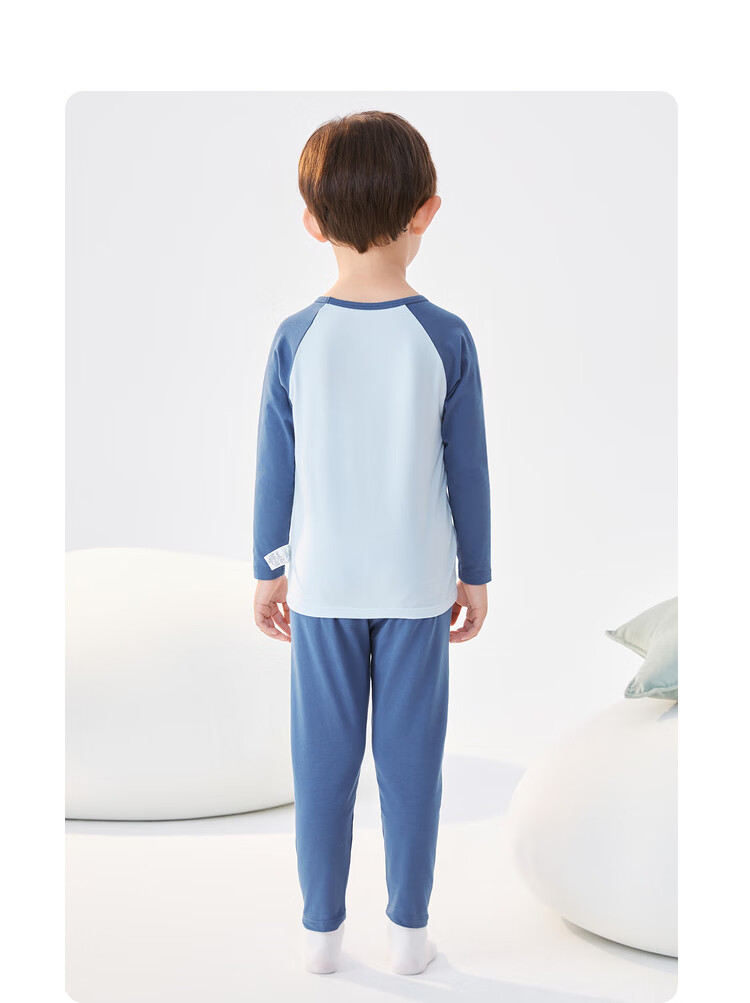 BALABALA Girls' Cotton Thermal Underwear Set Autumn Long Johns for Children Kids Sleepwear 209925169004 4